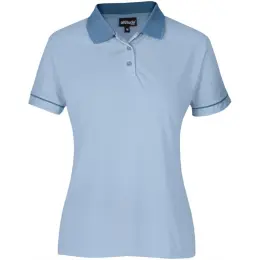 Ladies Verge Golf Shirt Light Blue